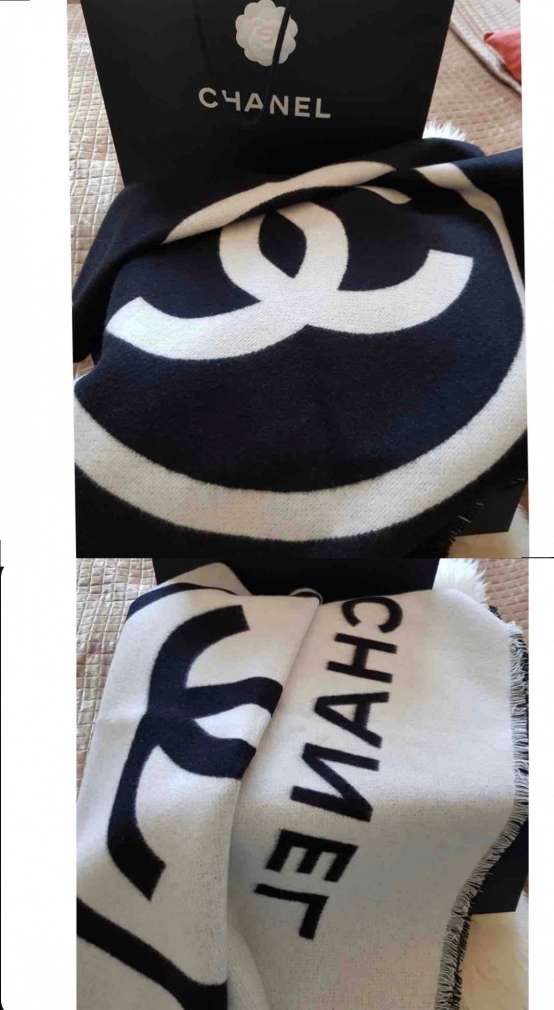 Chanel sales cashmere shawl